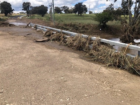 George Campbell Bridge flood damage 161122.jpg